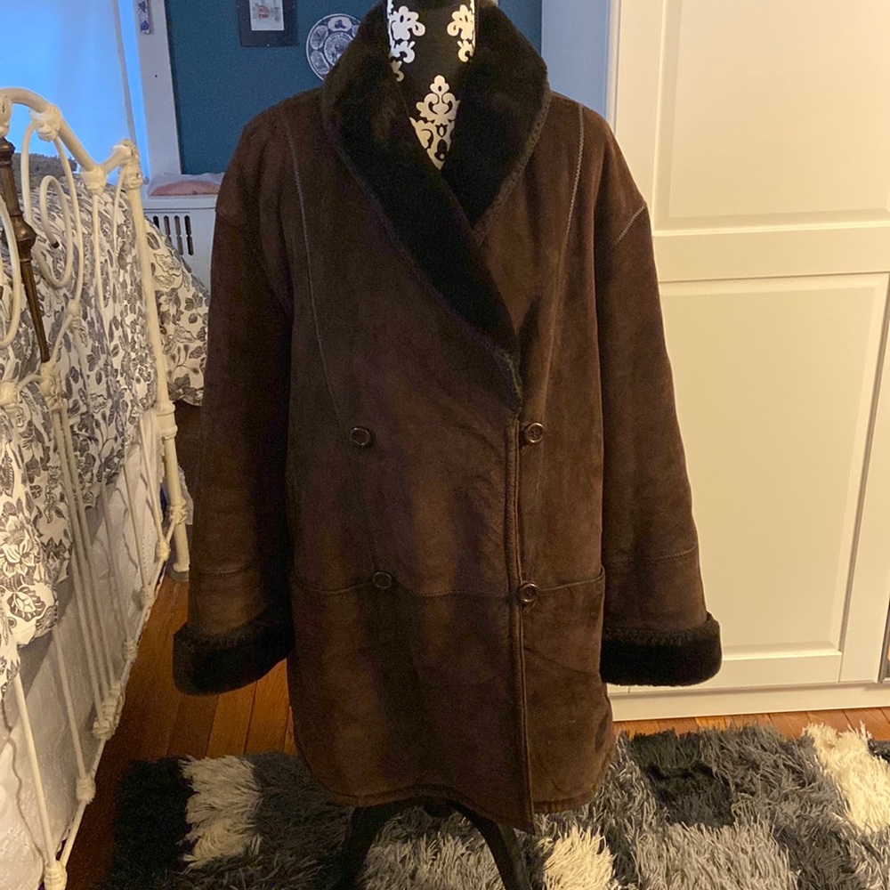 Vintage Genuine Leather Coat